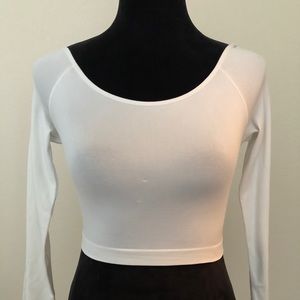 White crop top